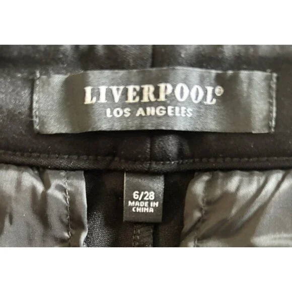 Liverpool Los Angeles Kelsey Black Trouser Pant Slacks Women's Size 6/28 NWOT - Picture 8 of 10